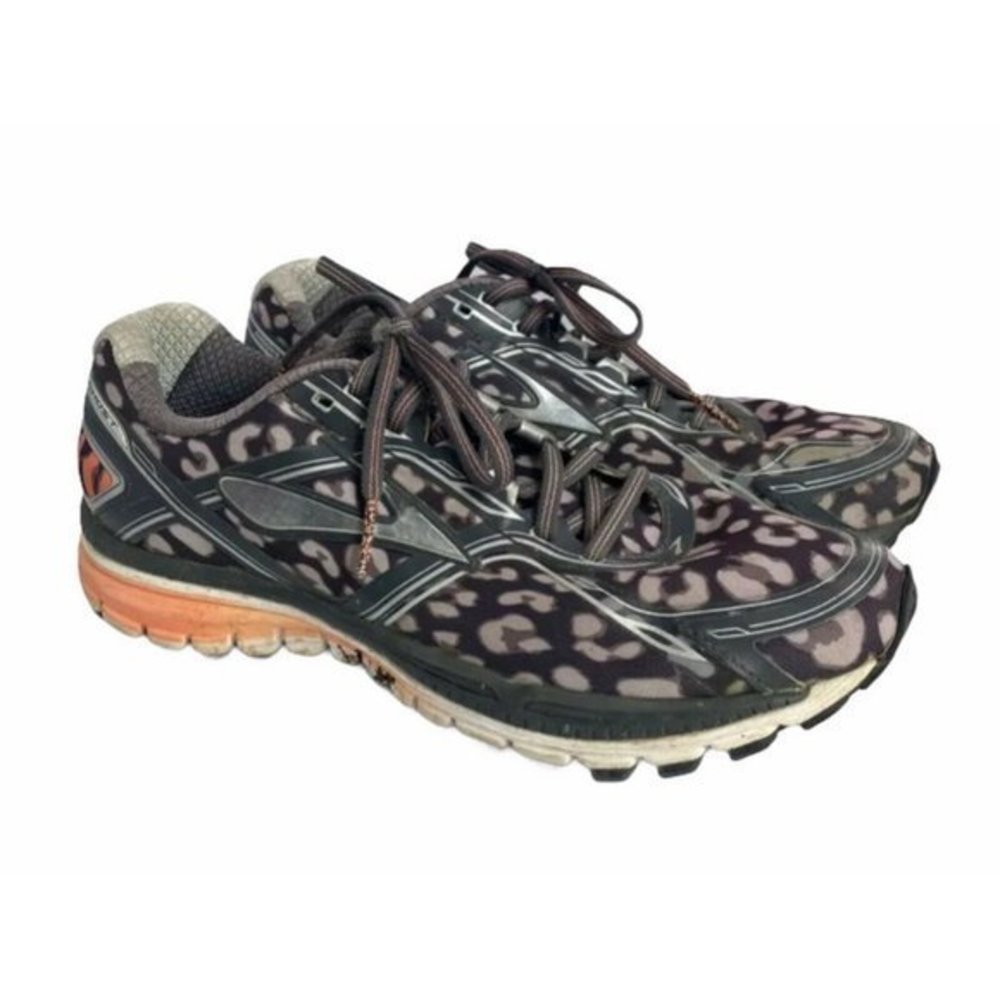 Brooks Womens Ghost 8 Running Shoes Leopard Print